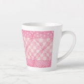 PINK HEART QUILT Latte Tasse (Rechts)