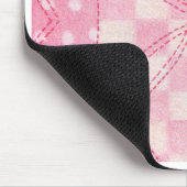 PINK HEART QUILT Maus Pad Mousepad (Ecke)