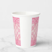 PINK HEART QUILT Paper Cups Pappbecher (Links)