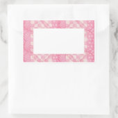 PINK HEART QUILT Rectangle Matte Stickers (Tasche)