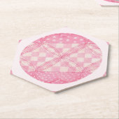 PINK HEART QUILT Untersetzer mit spitzenschattenhe (angewinkelt)