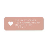 Pink Heart Return Address  (Vorne)