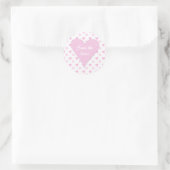 Pink Heart Save the Date Stickers (Tasche)