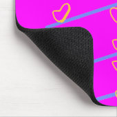 Pink Heart Scroll Mousepad (Ecke)