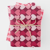 Pink Heart Shape Jigsaw Puzzle Geschenkpapier Set (Beispiel)