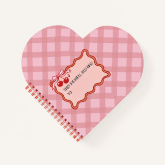 Pink Heart Shaped Notizblock
