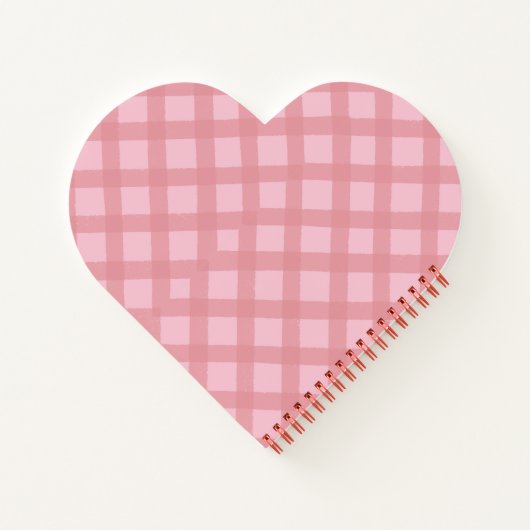 Pink Heart Shaped Notizblock (Rückseite)