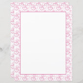 Pink Heart Shapes Pattern (Vorne/Hinten)