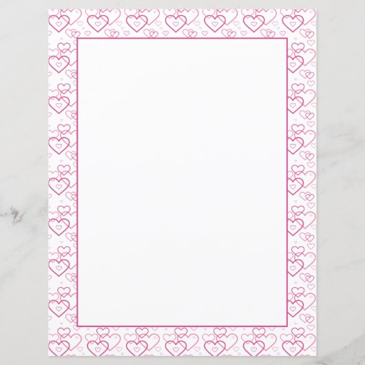 Pink Heart Shapes Pattern (Vorderseite)