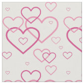 Pink Heart Shapes Pattern Stoff (Nahaufnahme)
