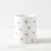 Pink Heart Simple Coffee Mug Kaffeetasse (Mittel)