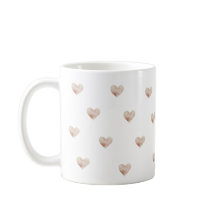 Pink Heart Simple Coffee Mug