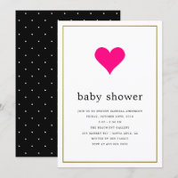 Pink Heart & Simple Typografy Girl Baby Showroom