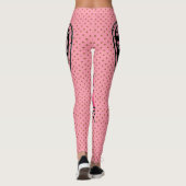 Pink Heart Stretch Pants - Junioren & Damen Größe Leggings (Rückseite)