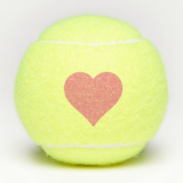 Pink Heart Tennis Balls Tennisbälle