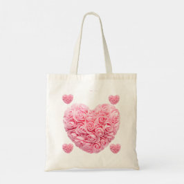 Pink Heart Tote Bag Tragetasche
