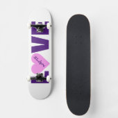 Pink Heart Valentine Custom Skateboards (Vorderseite)