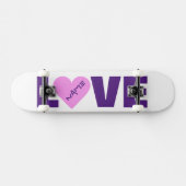 Pink Heart Valentine Custom Skateboards (Horizontal)