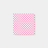 Pink Heart Valentine's Day Gift, Heart Pattern Post-it Klebezettel (Vorderseite)