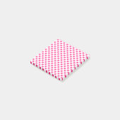 Pink Heart Valentine's Day Gift, Heart Pattern Post-it Klebezettel (angewinkelt)