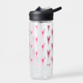 Pink Heart Valentines Water Bottle Trinkflasche (Links)