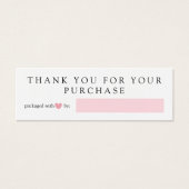 Pink Heart verpackt mit Liebe Danke (Vorderseite)