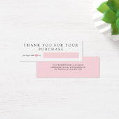 Pink Heart verpackt mit Liebe Danke (Schreibtisch)