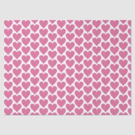 Pink Heart Wedding Tissue for Favorites Seidenpapier