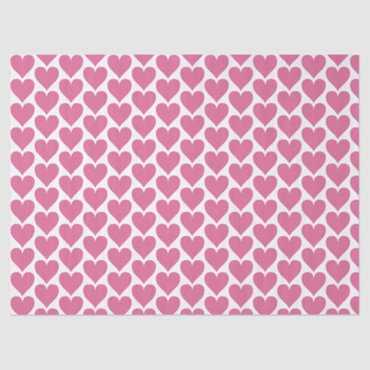 Pink Heart Wedding Tissue for Favorites Seidenpapier (Vorderseite)