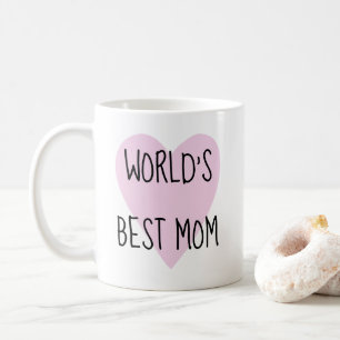 Pink Heart World ist die beste Tasse für Mama Ta