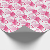 Pink Heart Wrapping Paper Geschenkpapier (Ecke)