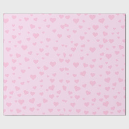 Pink Heart Wrapping Paper Geschenkpapier