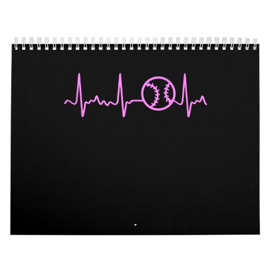 Pink Heartbeat Baseball Brustkrebs Bewusstsein Kalender (Titelbild)