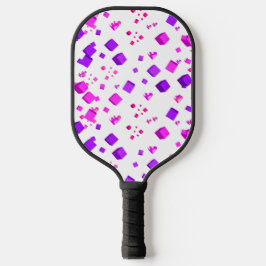 Pink Hearts and Cubes Pickleball Paddel Pickleball Schläger