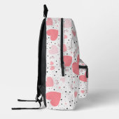 Pink hearts and piggy bedruckter rucksack (Links)