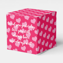 Pink Hearts Bevorzugung Box