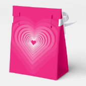 Pink Hearts Bevorzugung Box Geschenkschachtel (Rückseite)