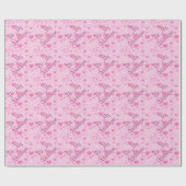 Pink Hearts Bright Valentine Geschenkpapier (Flach)