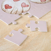 Pink Hearts Butterfly Puzzle (Seite)