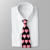 Pink Hearts Design Krawatte (Gebunden)