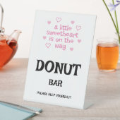 Pink Hearts Donut Bar Dusche Sockelschild (In Situ)