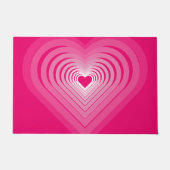 Pink Hearts Doormat - Love Fußmatte (Vorderseite)