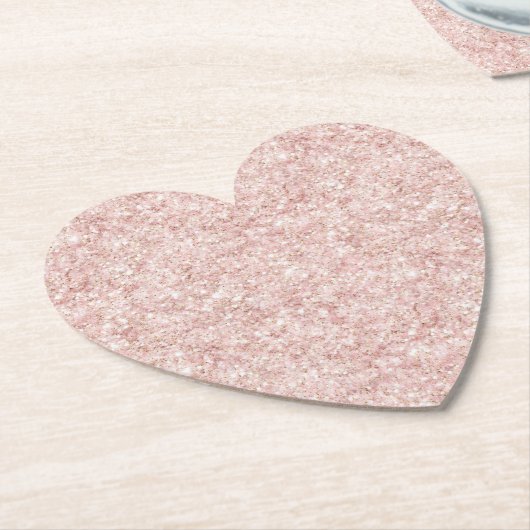Pink Hearts Erdbeercupcake Glitter Geburtstag Untersetzer (angewinkelt)