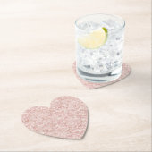 Pink Hearts Erdbeercupcake Glitter Geburtstag Untersetzer (Vor Ort)