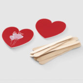 Pink Hearts Fächer (Non-assembled)