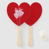 Pink Hearts Fächer (Vorne und Hinten)