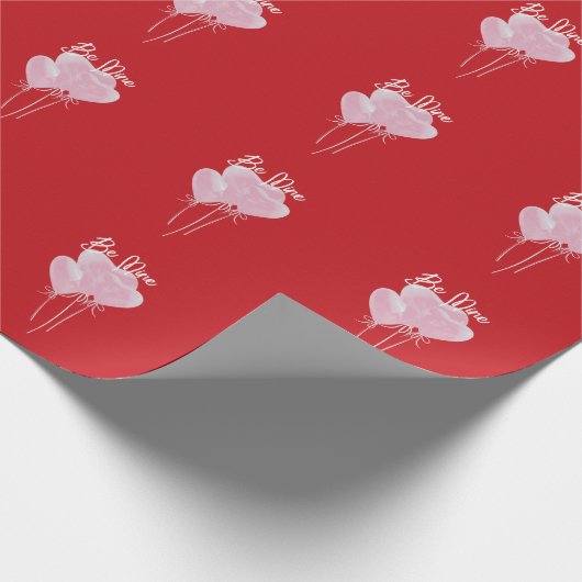 Pink Hearts Geschenkpapier (Ecke)