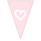 Pink Hearts Girl Junggeselinnen-Abschied Wimpelkette (Dritte Fahne)