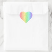 Pink Hearts Gradient Pastel Rainbow Heart Sticker (Tasche)