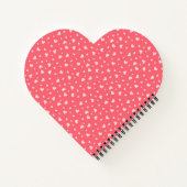 Pink Hearts - Heart Shaped Notebook Notizblock (Rückseite)